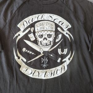 Dark Seas Division Low Tide 🌊 Low Life Raglan 3/4 Sleeve M